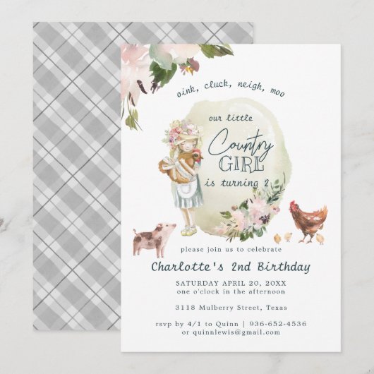 Boerderij dierentuin geboortecentrum (Voorkant / Achterkant)