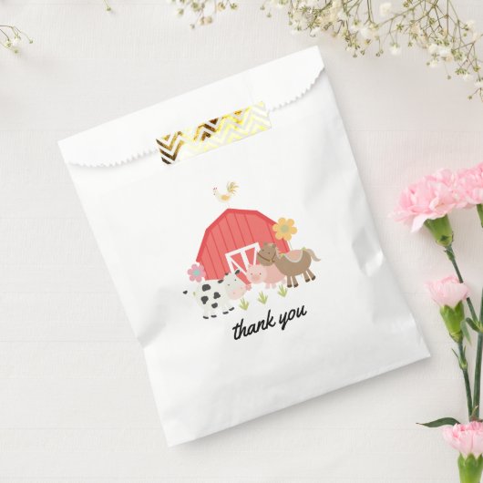 boerderij dierenverjaardagsfeestje gunsttassen bedankzakje (Gezegeld)
