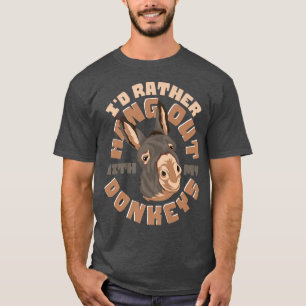 Boerderij Dierenvriend Farmer Donkey Lover Funny D T-shirt