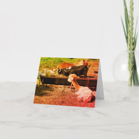 Boerderij Dierenvrienden Natuur Art Note Kaart (Voorkant)