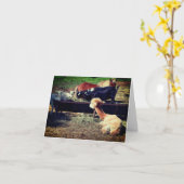 Boerderij Dierenvrienden Natuur Opmerking Kaart (Gele Bloem)