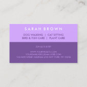 Boerderij Diergeneeskundig paars Visitekaartje (Achterkant)