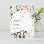 Boerderij dierlijk afval wenst Baby Kaart (Staand voorkant)