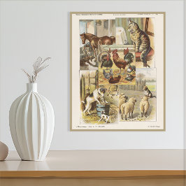 Boerderij Dierlijk Collectie Ephemeral Perfect Poster