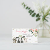 Boerderij dierlijk meisje Luierspoelbehuizing C Informatiekaartje (Staand voorkant)