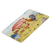 boerderij dierlijk rustiek schattig magneet (Linkerzijde)