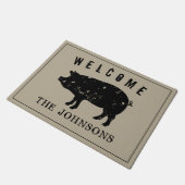  boerderij dierlijk welkom deurmat (Schuin)