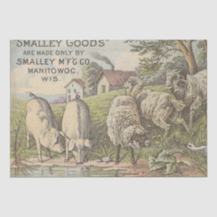  Boerderij Dierlijke Ephemeral Farmhouse Decoupage Tissuepapier