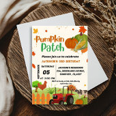 Boerderij Dierlijke herfst Pompoen Jongen Eerste V Kaart