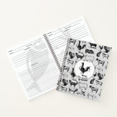  Boerderij Dierlijke Rustische Collage Recipe Cook Notitieboek (Binnen)