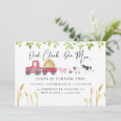 Boerderij dierlijke verjaardag, Barnyard party, Bo Kaart (Staand voorkant)