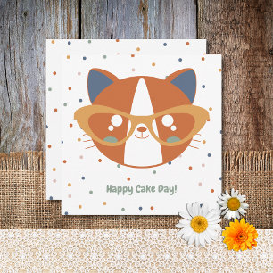 Boerderij Dierlijke Verjaardag Kat Kleurrijke Conf Feestdagenkaart