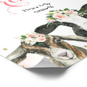 Boerderij Dierlijke Vlamjes Een Drink ondertekenen Poster (Hoek)