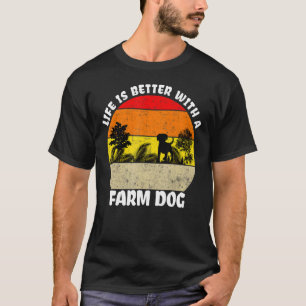Boerderij Dog Australian Heeler Cattle Dog Farmer T-shirt