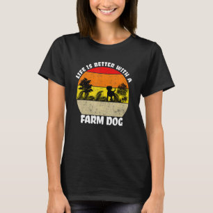 Boerderij Dog Australian Heeler Cattle Dog Farmer T-shirt