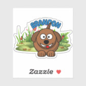 Boerderij Dog Farmyard Cartoon Animal Sticker (Vel)