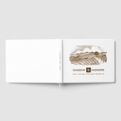 Boerderij Drawing Rustic Wedding Guest Books Gastenboek (Volledig)