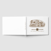 Boerderij Drawing Rustic Wedding Guest Books Gastenboek (Volledig)
