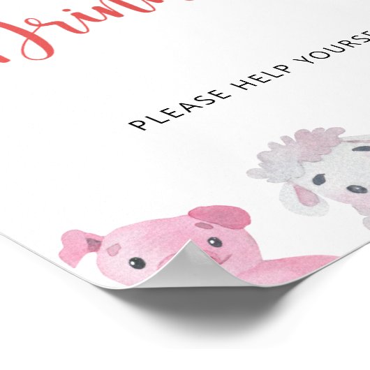 BOERDERIJ - DRINKEN POSTER (Hoek)