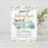 Boerderij Drive beroemd gemaakt door Boy Birthday Kaart (Staand voorkant)