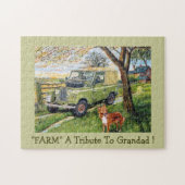 "BOERDERIJ" een eer aan grootvader! Jigzaag Puzzle Legpuzzel (Horizontaal)