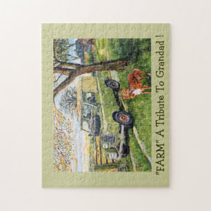 "BOERDERIJ" een eer aan grootvader! Jigzaag Puzzle Legpuzzel