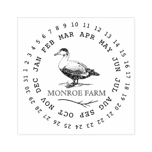  boerderij eend ei karton stempel (Afrduk)