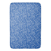 Boerderij eenvoudige bloemmotief op blauw badmat (Voorkant Verticaal)
