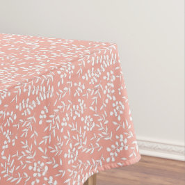 Boerderij eenvoudige bloemmotief op roze tafelkleed