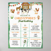 Boerderij eerste verjaardag poster (Voorkant)