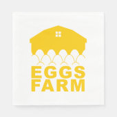 Boerderij Eggs Napkins Servet (Voorkant)