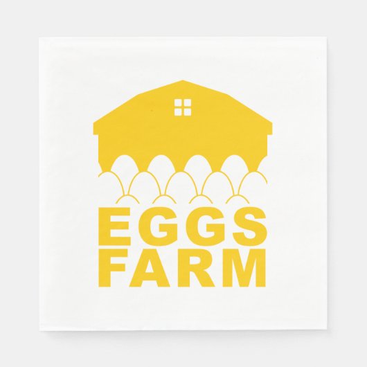 Boerderij Eggs Napkins Servet (Voorkant)
