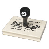 Boerderij  Ei Karton Stamp Rubberstempel (Stempel)