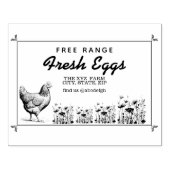 Boerderij Ei Karton Stamp Rubberstempel (Afrduk)