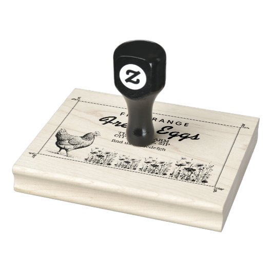 Boerderij  Ei Karton Stamp Rubberstempel (Stempel)