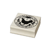 Boerderij Eieren Familie Boerderij Rustieke Ronde  Rubberstempel (Stempel)
