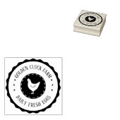 Boerderij Eieren Kip Zakelijk Rubberstempel (Gestempeld)