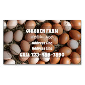Boerderij eieren magnetisch visitekaartje (Voorkant)