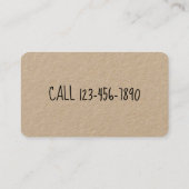 Boerderij Eieren Organic Chicken Hen Visitekaartje (Achterkant)