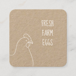 Boerderij Eieren, organisch Visitekaartje van kipp