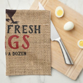Boerderij 🥚 🐓 eieren, vers theedoek (Quarter Fold)