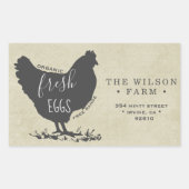  Boerderij Eierkarton Adres Sticker (Voorkant)