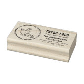 Boerderij Eierkarton Rubber Stempel (Stempel)