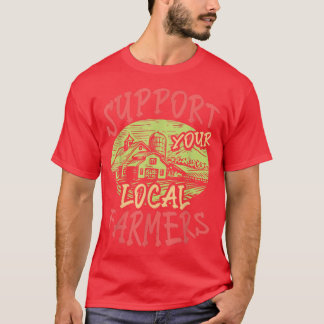 Boerderij eigenaar oogstboer t-shirt
