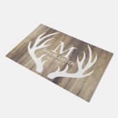 Boerderij Elegant White Deer Buck Antlers & Rustig Deurmat (Schuin)