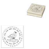  Boerderij elegante eendenei kartonnen stempel (Gestempeld)