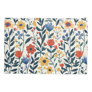 Boerderij Elegantie grillige Bloemen Patchwork Sha Kussensloop