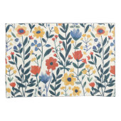 Boerderij Elegantie grillige Bloemen Patchwork Sha Kussensloop (Voorkant-Rechts)