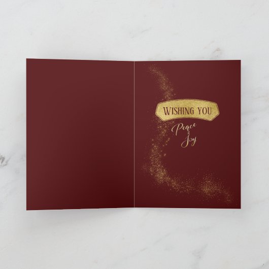 Boerderij Emaille Pitcher met kerstgroen Feestdagen Kaart (Binnen)