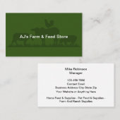 Boerderij en diervoederwinkel Visitekaartjes (Voorkant / Achterkant)